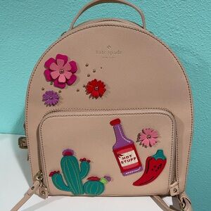 Kate Spade cactus hot sauce flower backpack (price is firm)